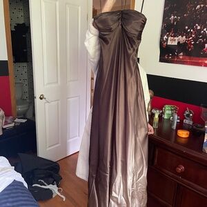 BCBG satin maxi dress